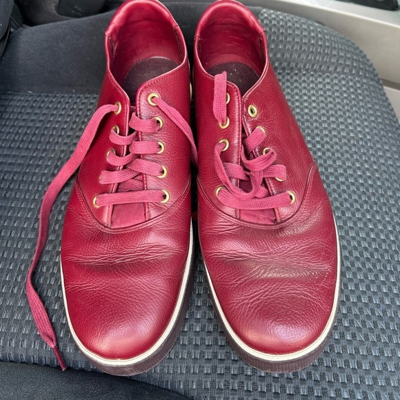 Nike Pepper Low BEAUTIFUL & RARE Men's Size 12.5 Excellent Condition Red Leather - Picture 1 of 6